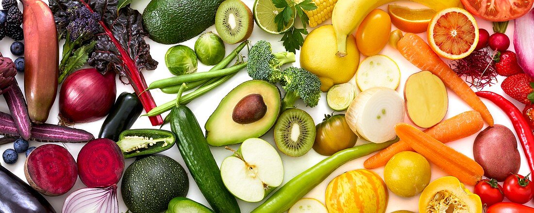 Colourful fresh produce