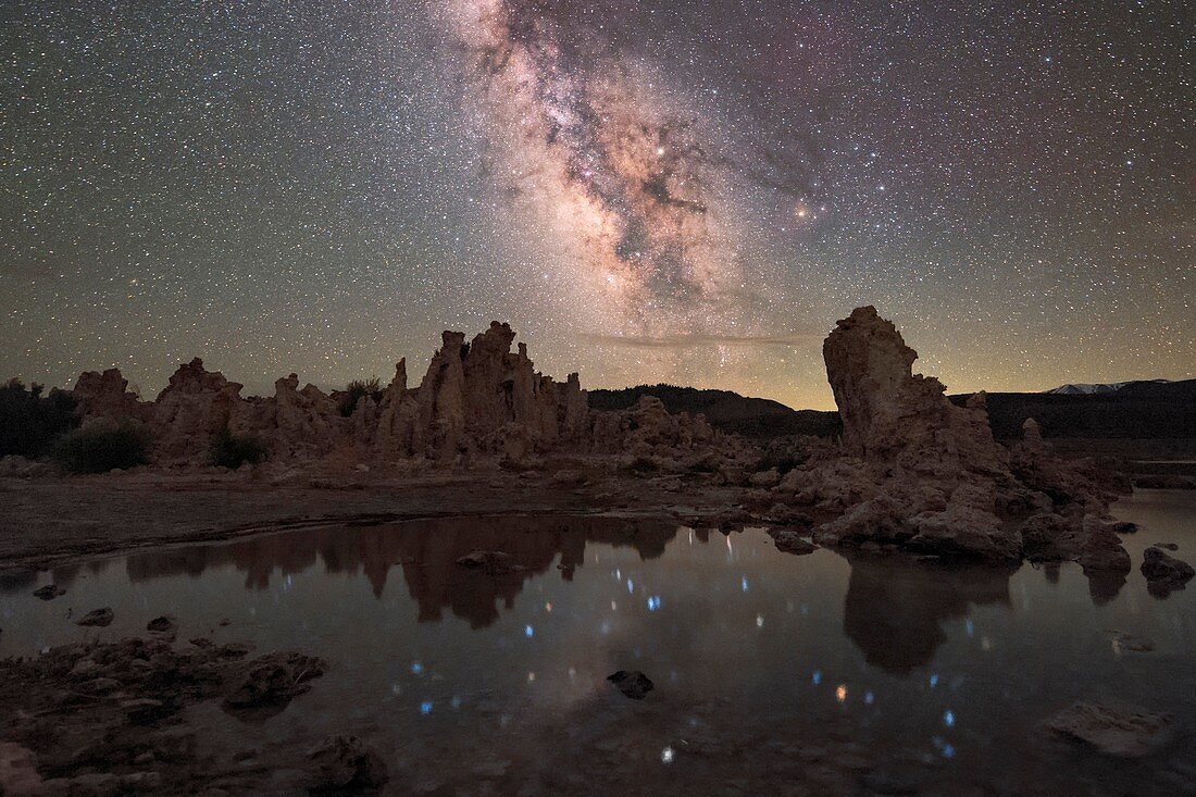 Milky Way over Mono Lake, California, USA