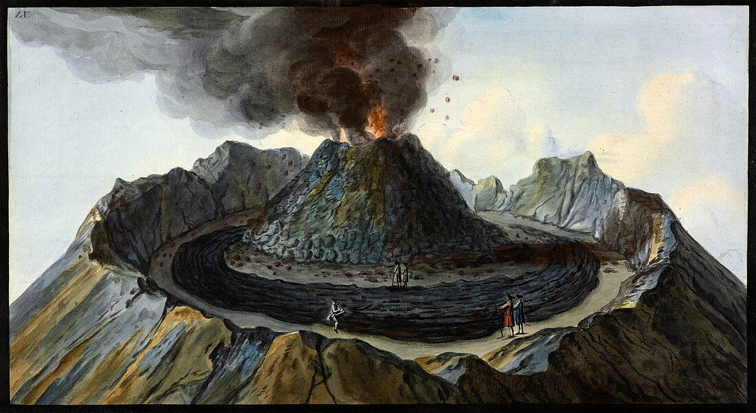 Mount Vesuvius before eruption, 1767