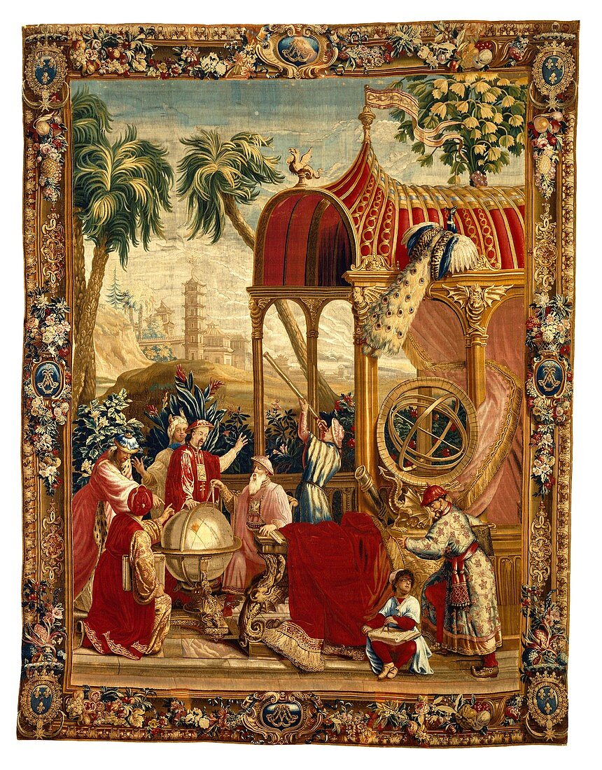 Astronomers in China, 18th-century tapestry