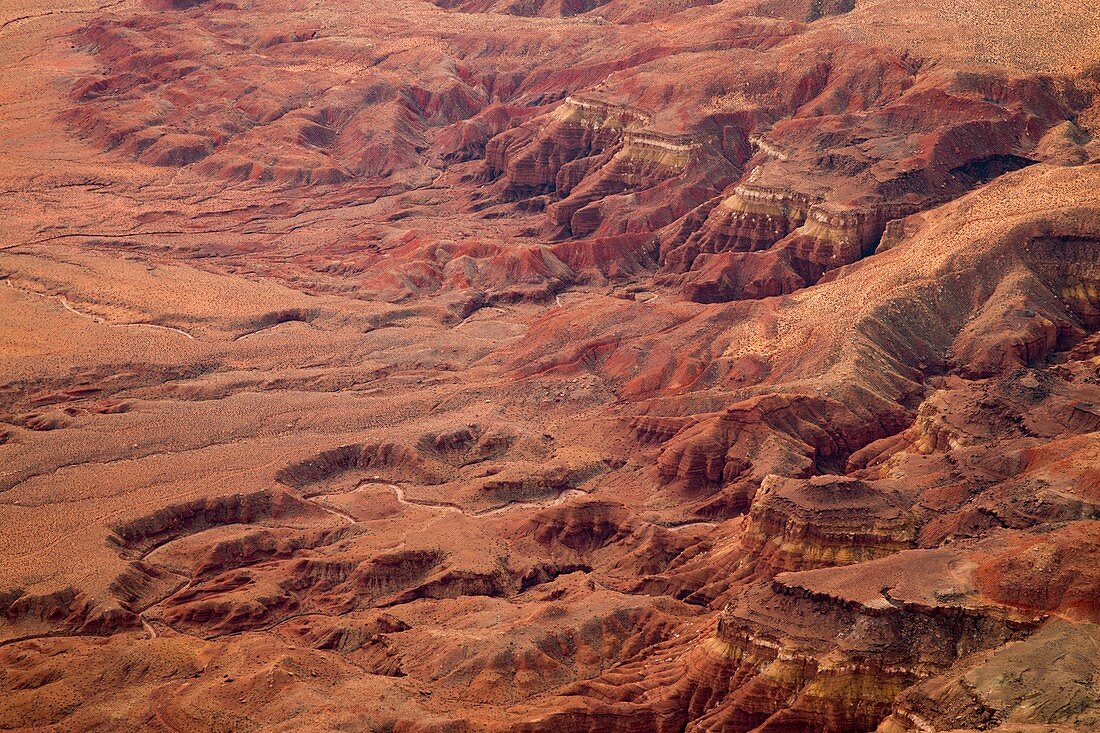 Vermilion cliffs, Arizona, USA, aerial photograph