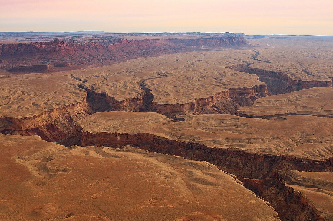 Canyons, Arizona, USA, aerial photograph