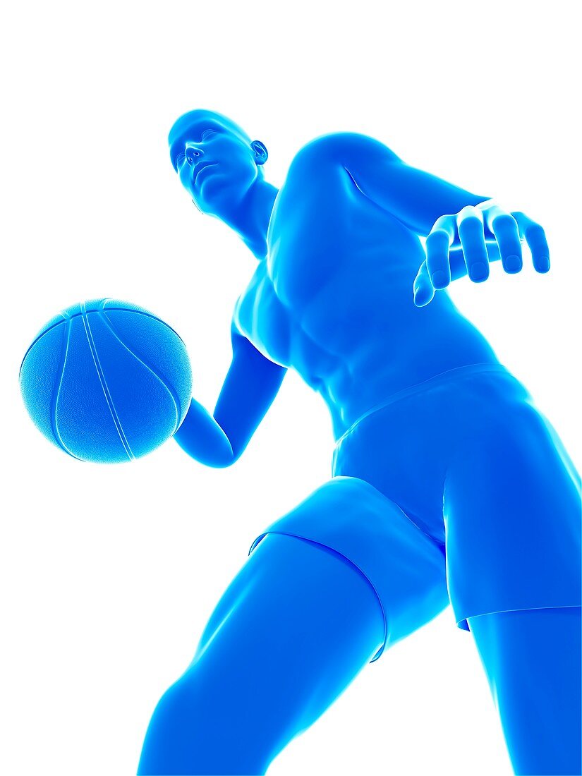 Basketball player, illustration
