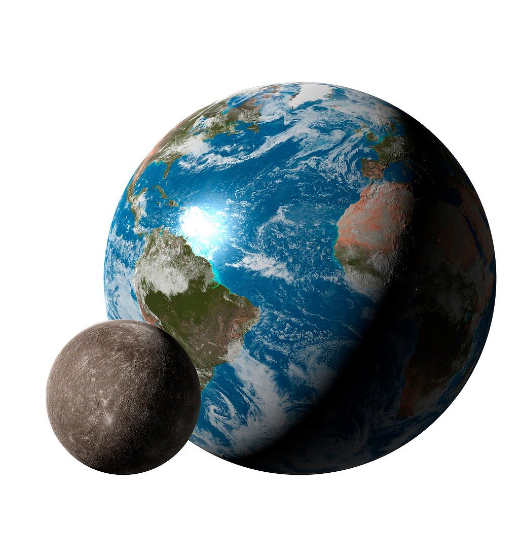 Earth compared to Mercury