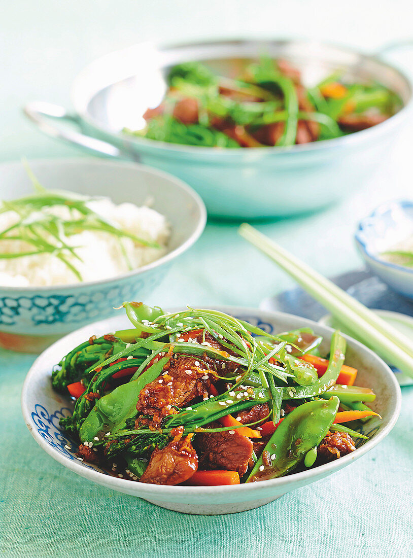 Asian Lamb and Vegie Stir-fry