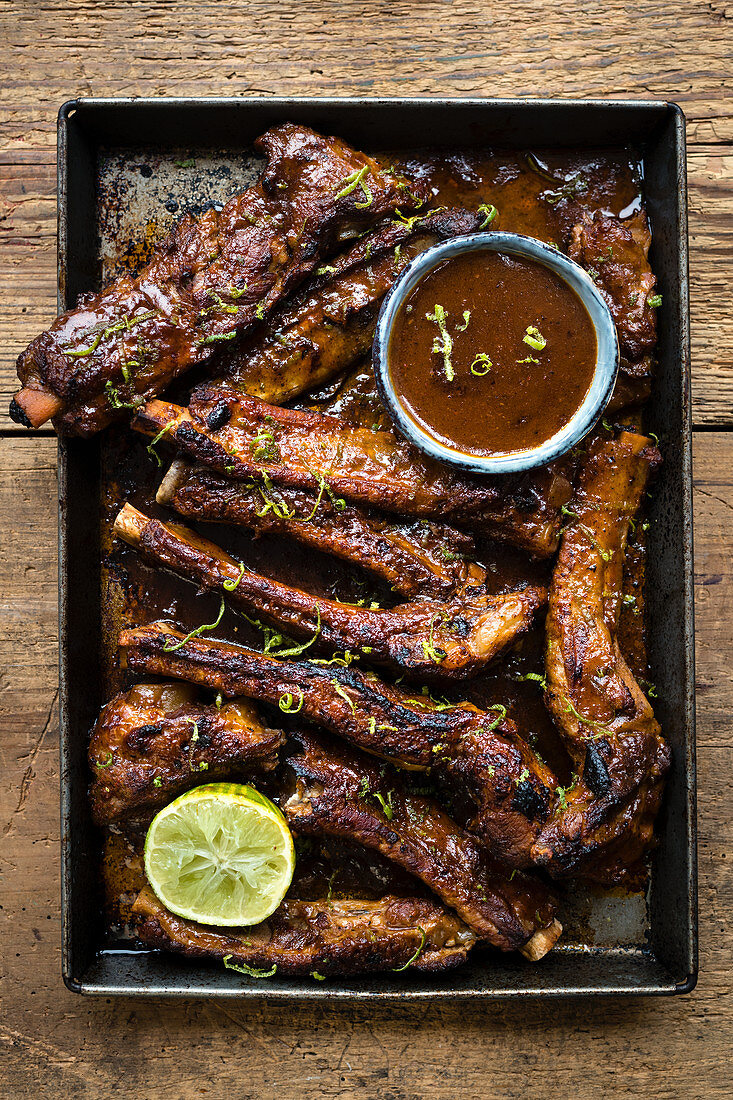 Pressure cooker Korean pork ribs