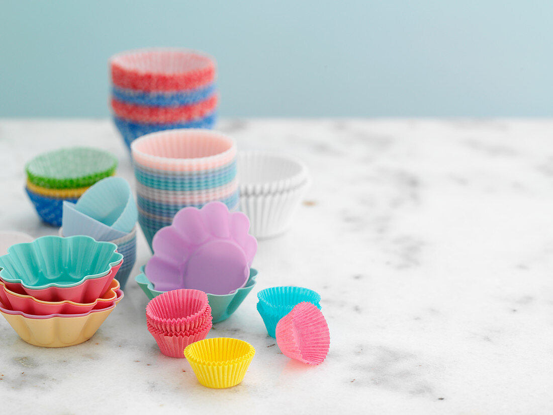 Various cupcake molds