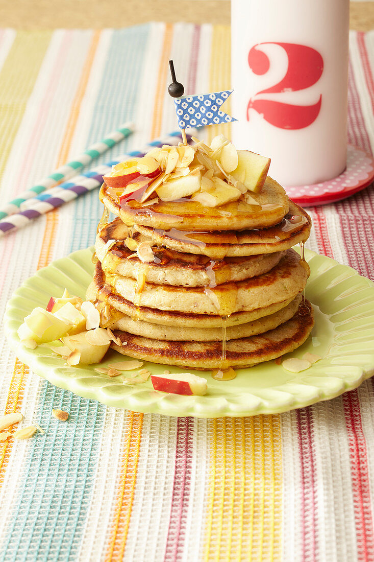 Apfel-Nuss Pancakes für Kinder