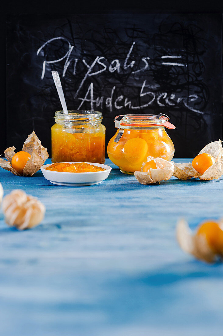 Physalis compote and physalis jam