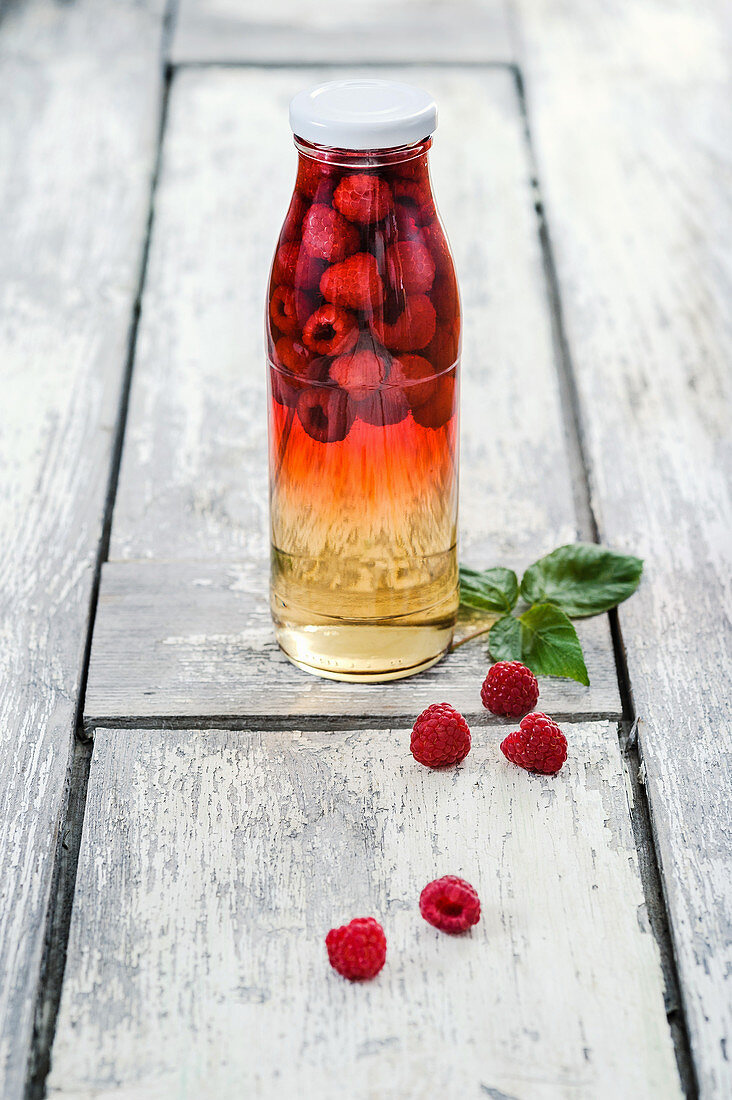 Raspberry-flavored vinegar