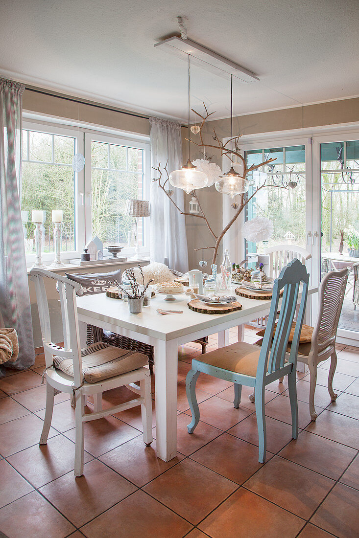 Nordic-style dining area