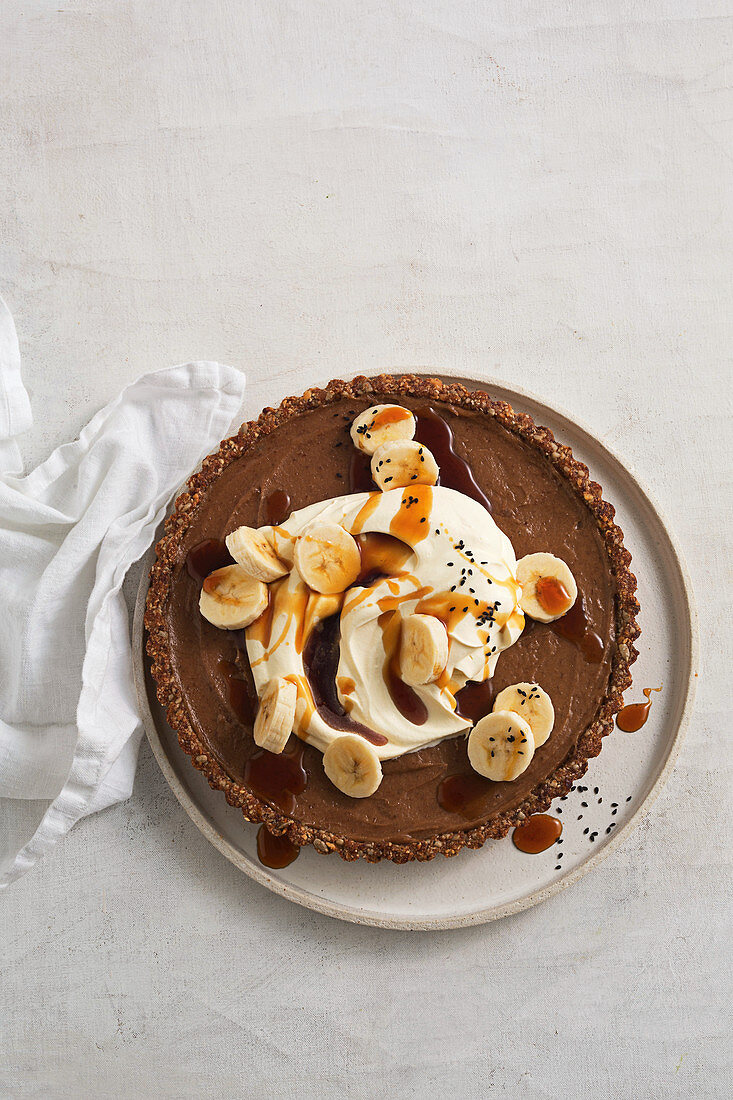 Banoffee-Torte (Aufsicht)