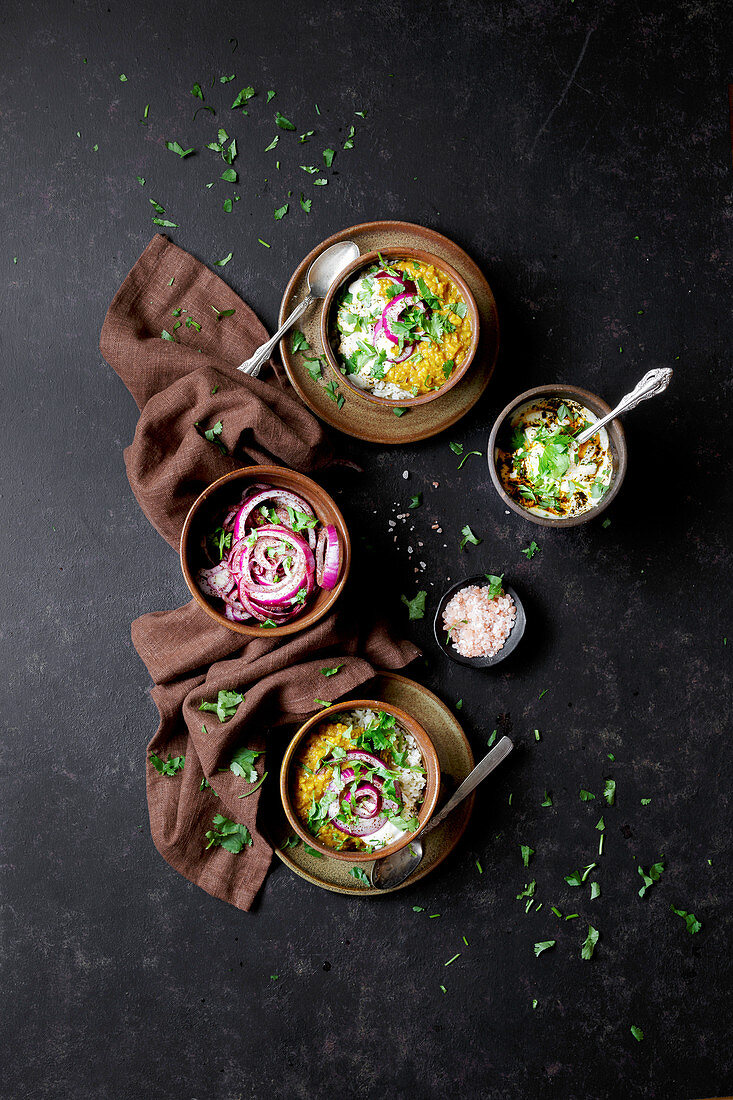 Dal and Rice (Indian Vegan Dinner)