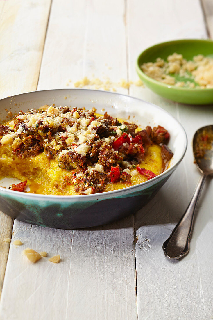 Oven baked polenta