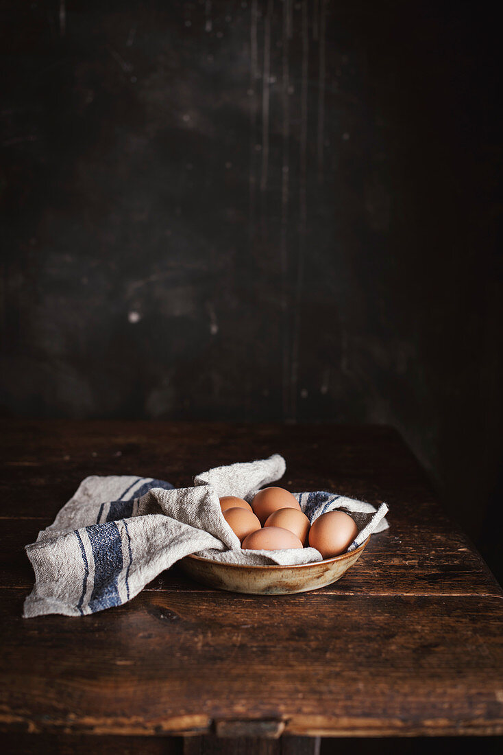 Still life with eggs