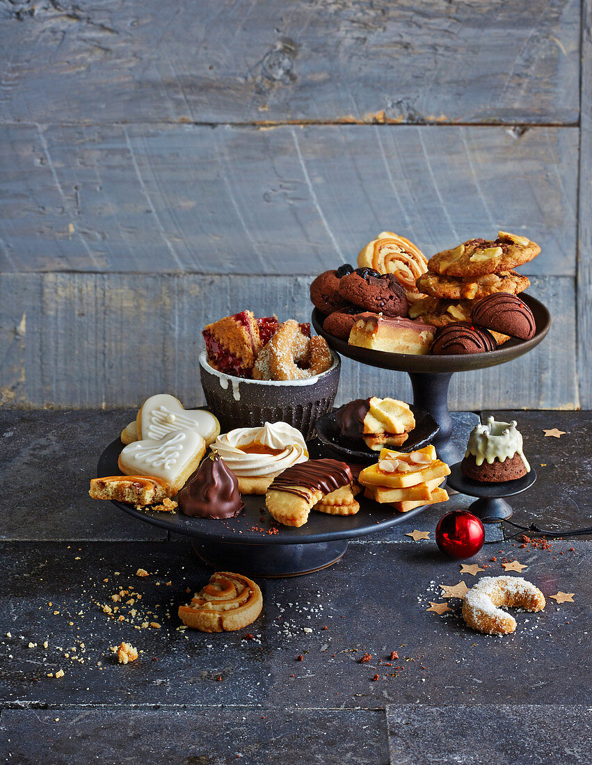 Variety of Christmas biscuits