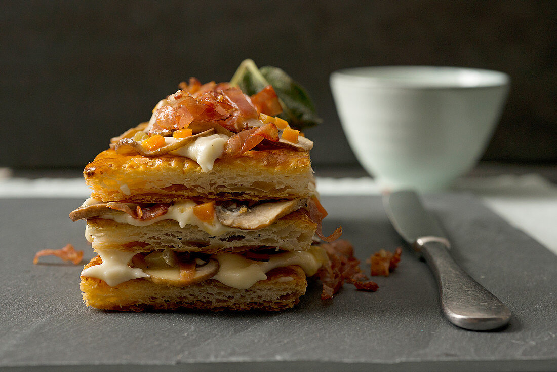 Button Mushroom Millefeuille