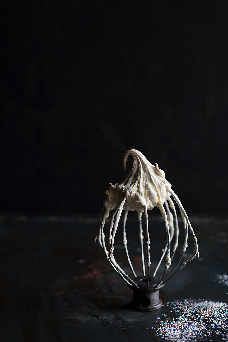 Whisk with buttercream