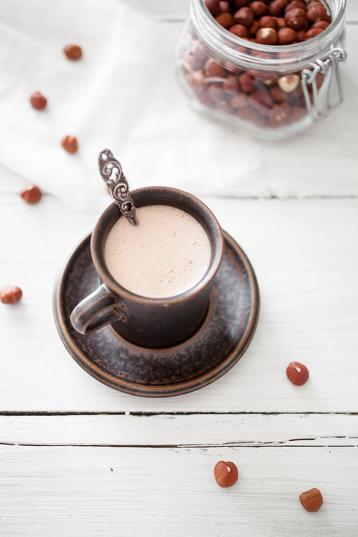 Hazelnut hot chocolate