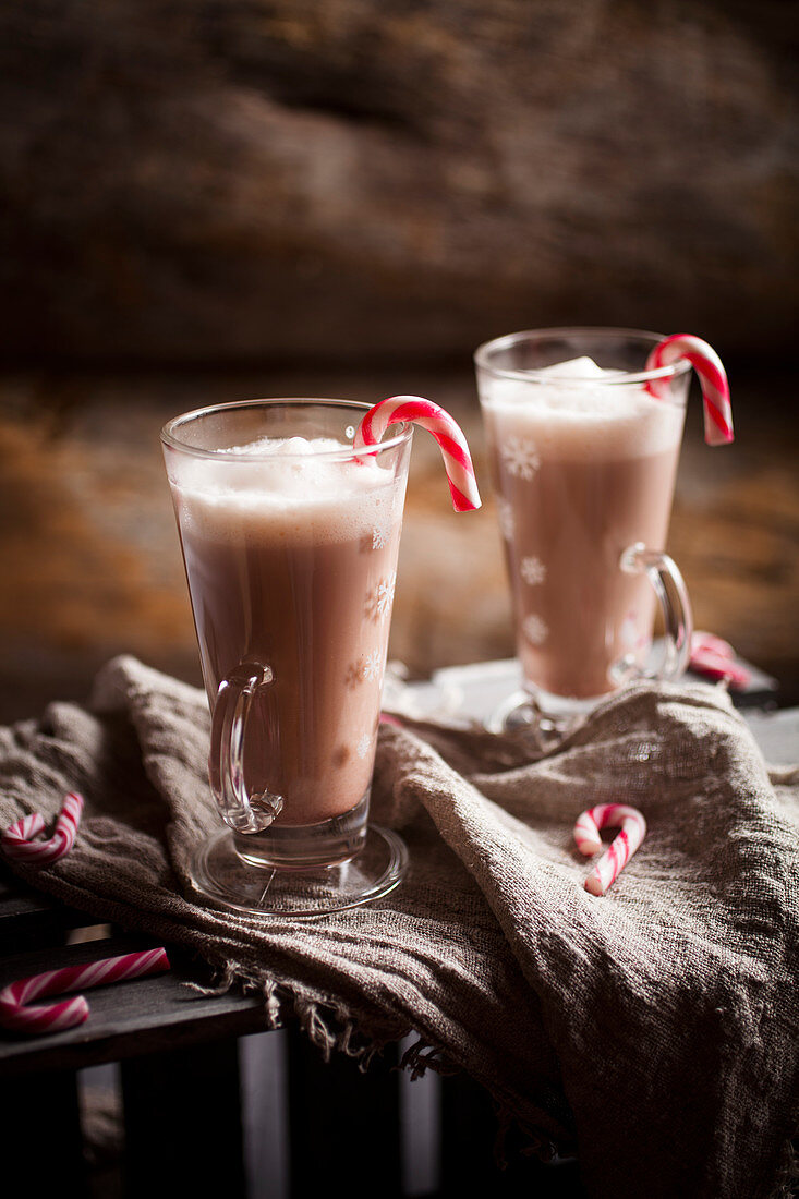 Peppermint hot chocolate