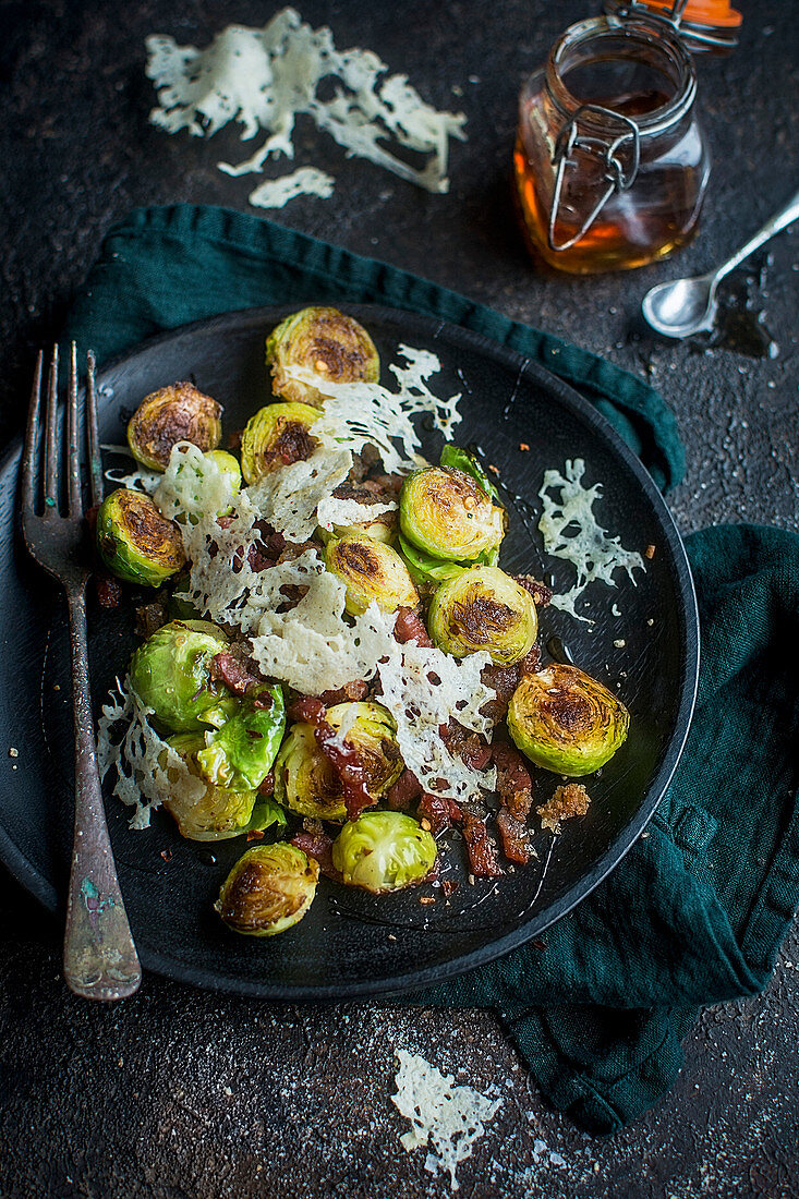 Brussels sprouts with bacon and Parmesan