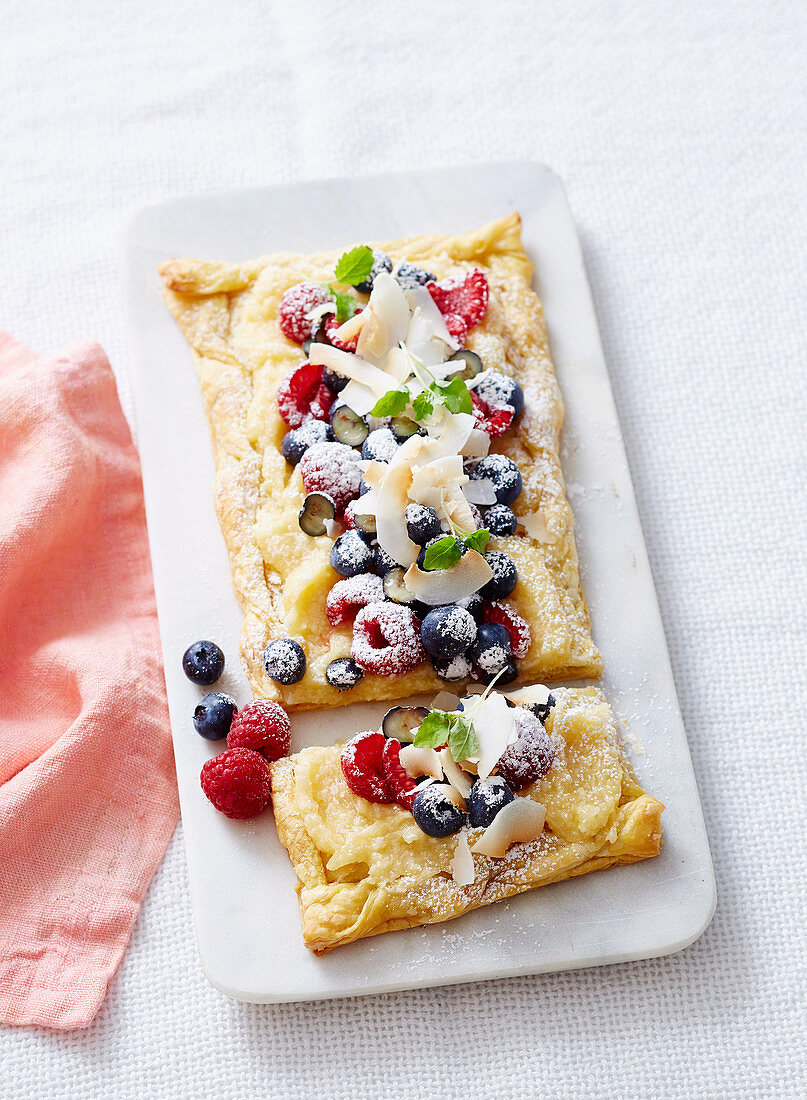 Lemon Curd & Mixed Berry Tart