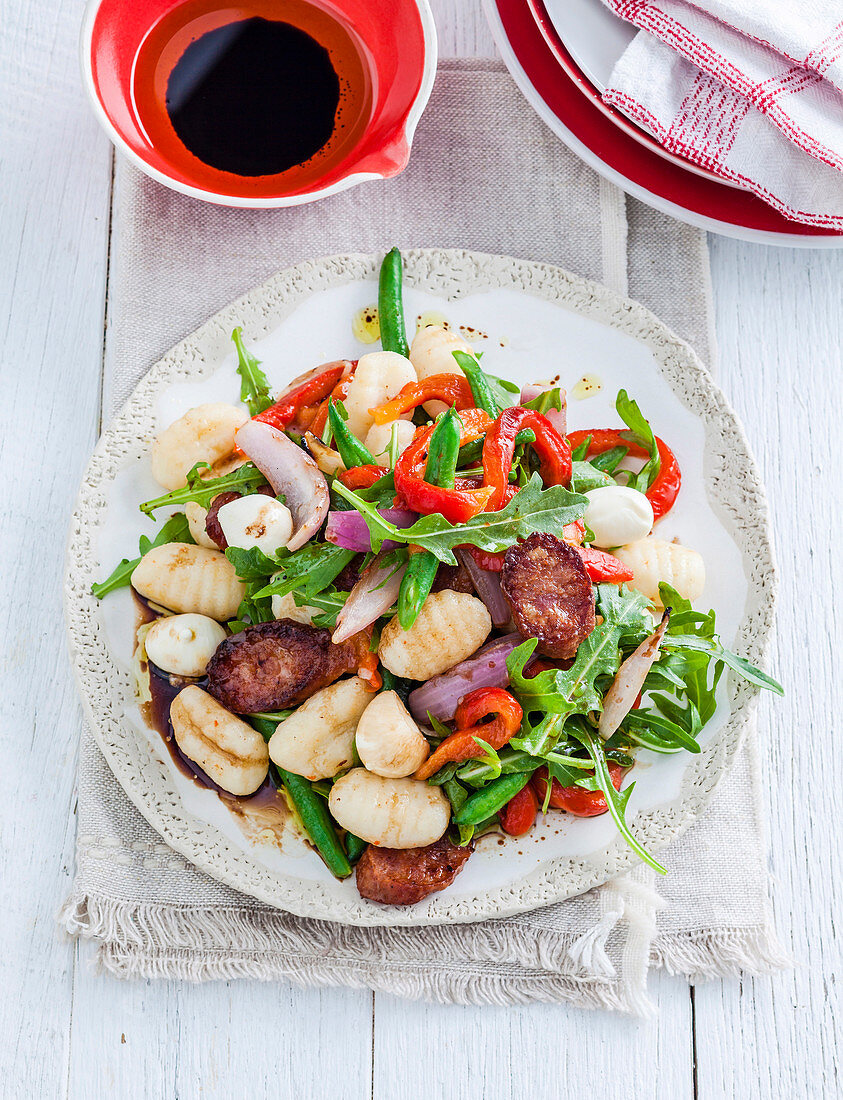 Gnocchi and Chorizo salad