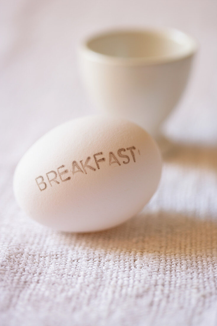 Frühstücksei mit Eierbecher