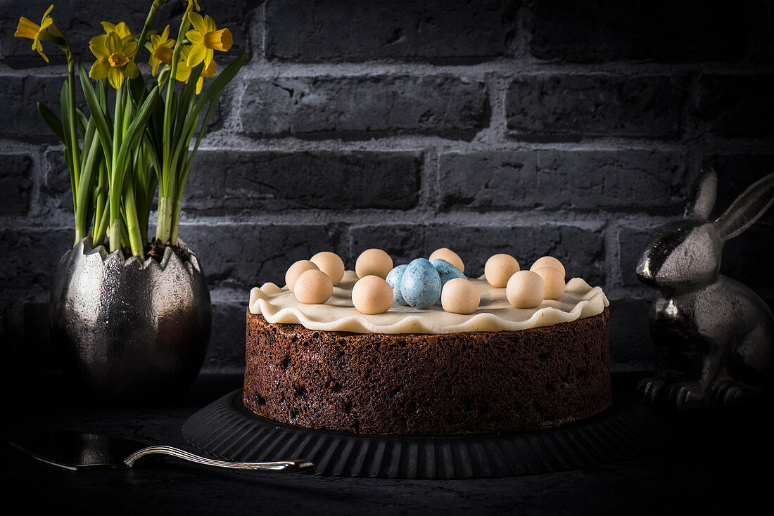 Simnel Cake (österlicher Früchtekuchen, England)