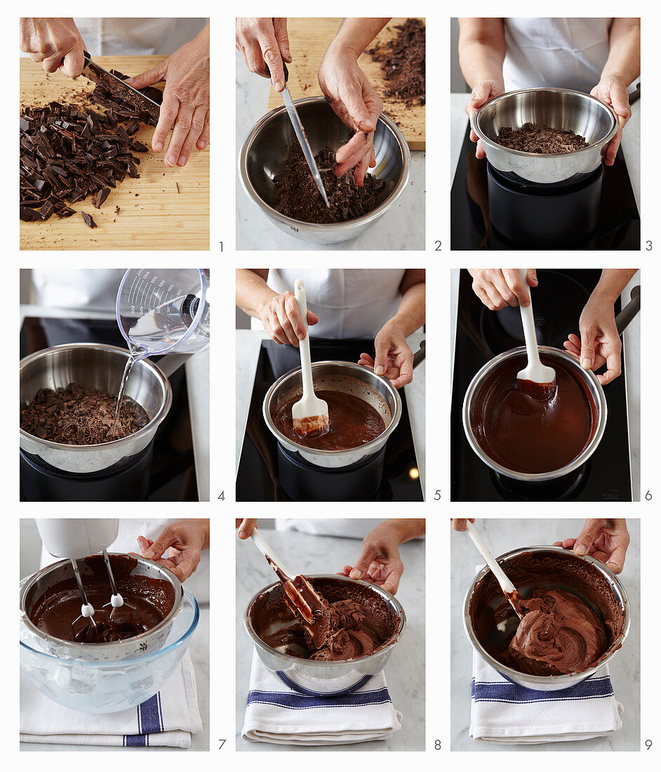 Schokoladenmousse zubereiten