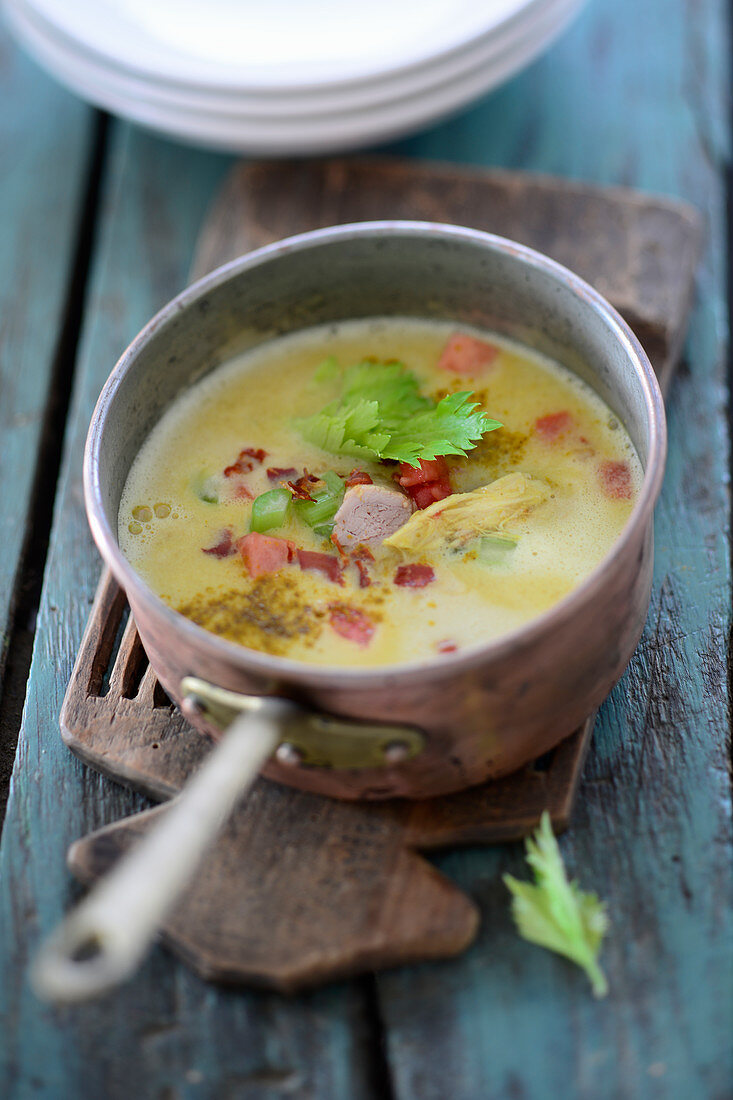 Indian-English Mulligatawny soup