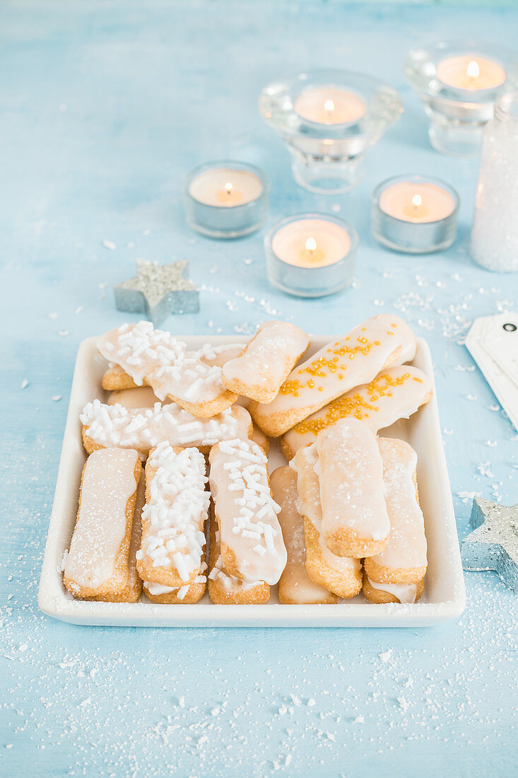 Savoiardi di Natale (Christmas sponge fingers, Italy)