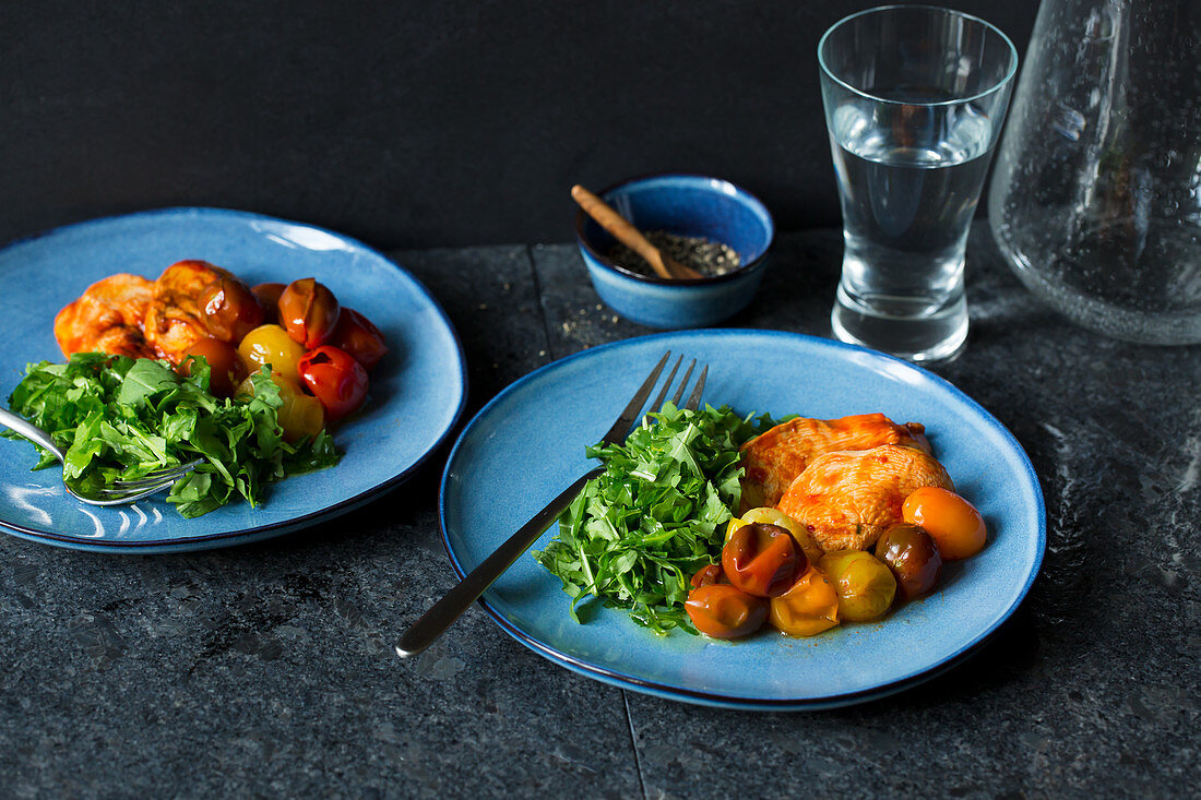 Steamed balsamic chicken