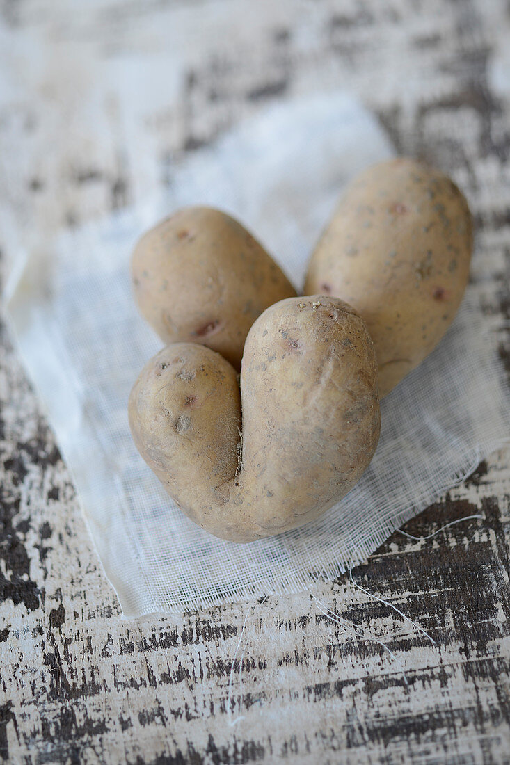 Two potato 'hearts'