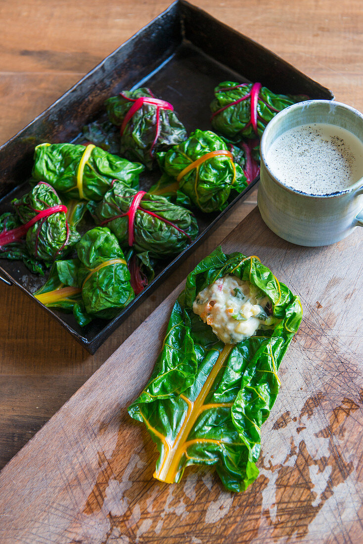 Capuns – chard rolls from the Canton of Grisons