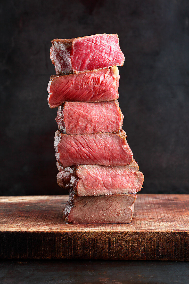 Garstufen Von Perfektem Steak Bilder Kaufen Stockfood