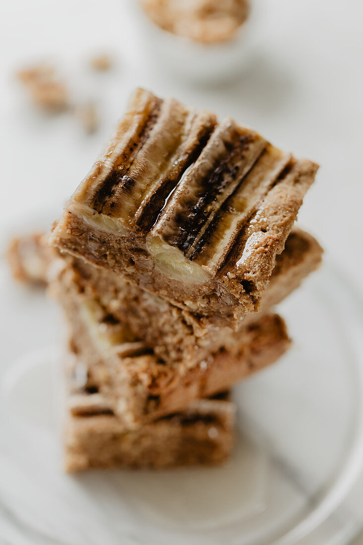 Veganer Bananenkuchen aus Haferflockenmehl