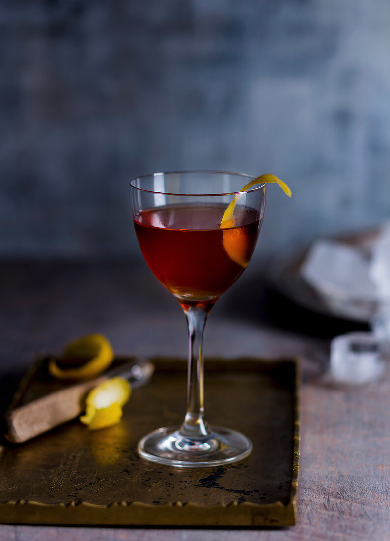 Cocktail mit Vermouth und Lagavulin (Baxter Inn, Sidney)