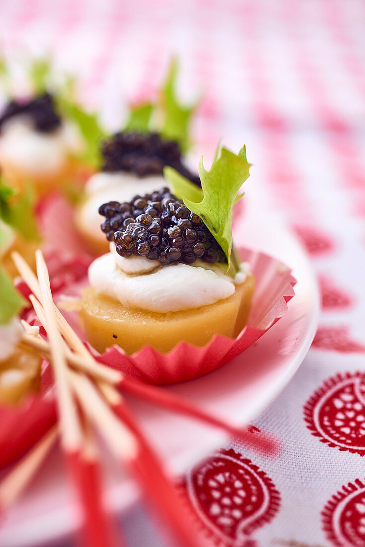 Caviar appetisers