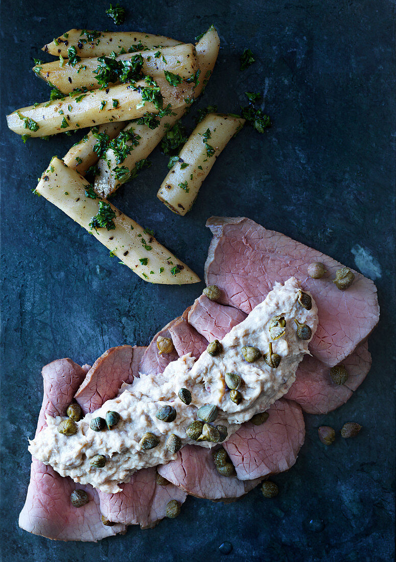 Vitello Tonnato mit Spargel