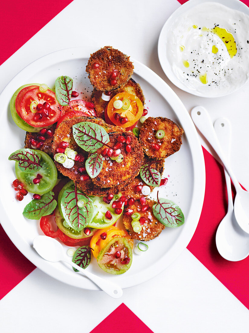 Spiced eggplant fritters