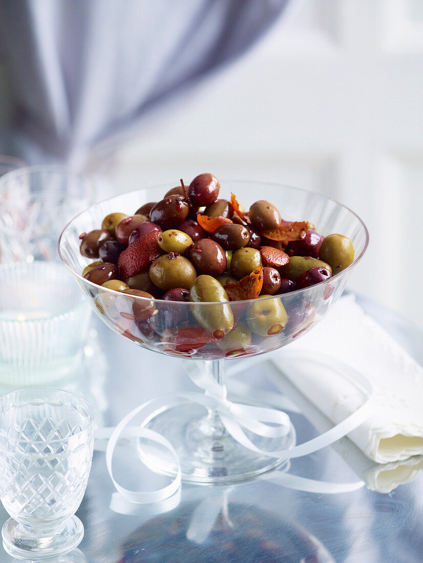 Warm Orange and Fennel Olives