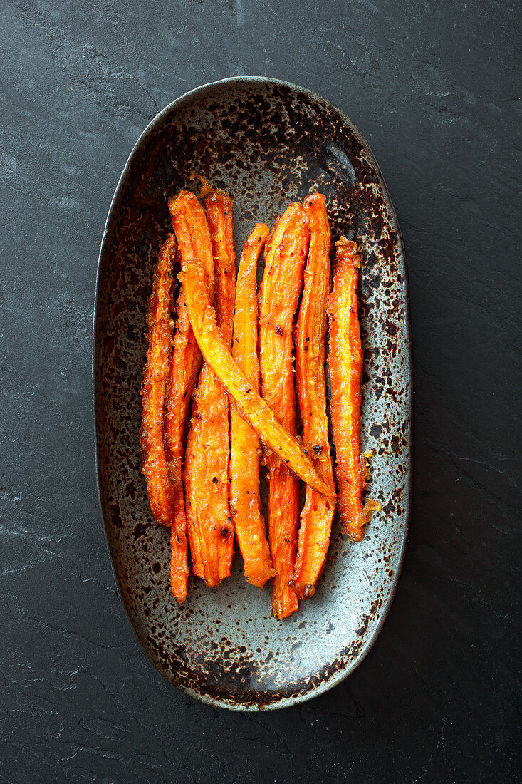 Roasted carrot stripped