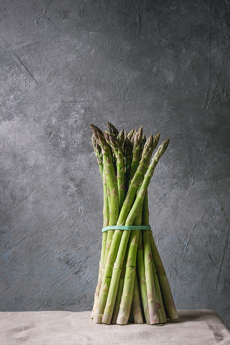 Bunch of green asparagus