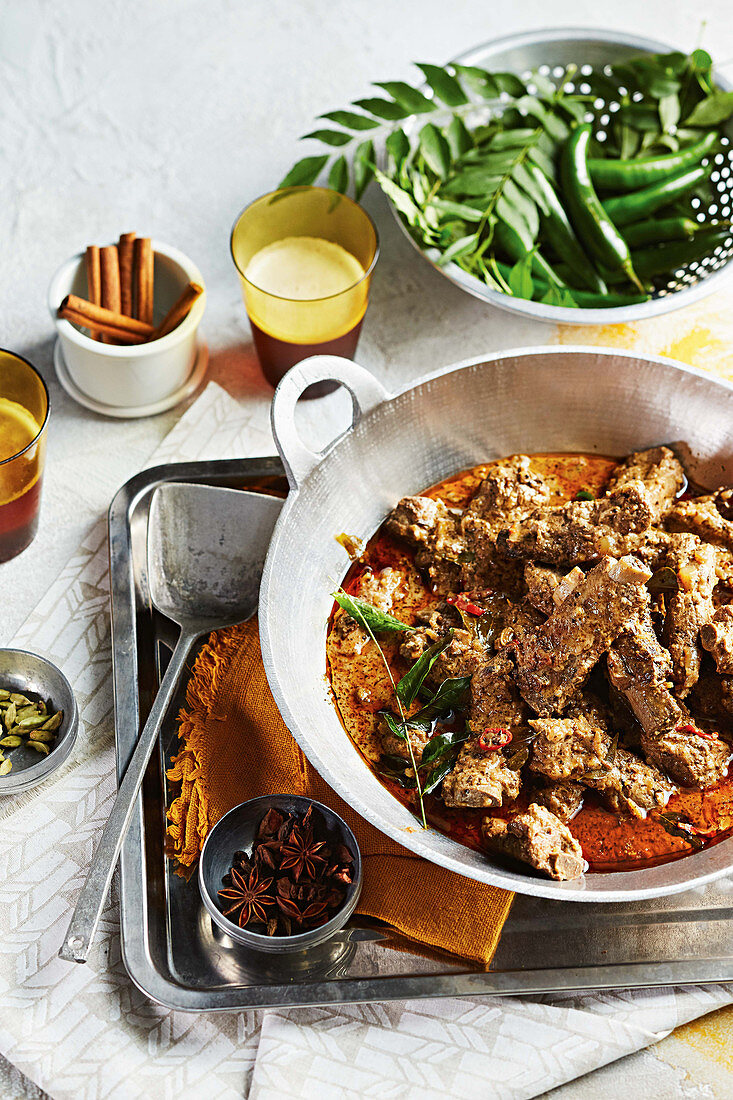 Pork rib curry