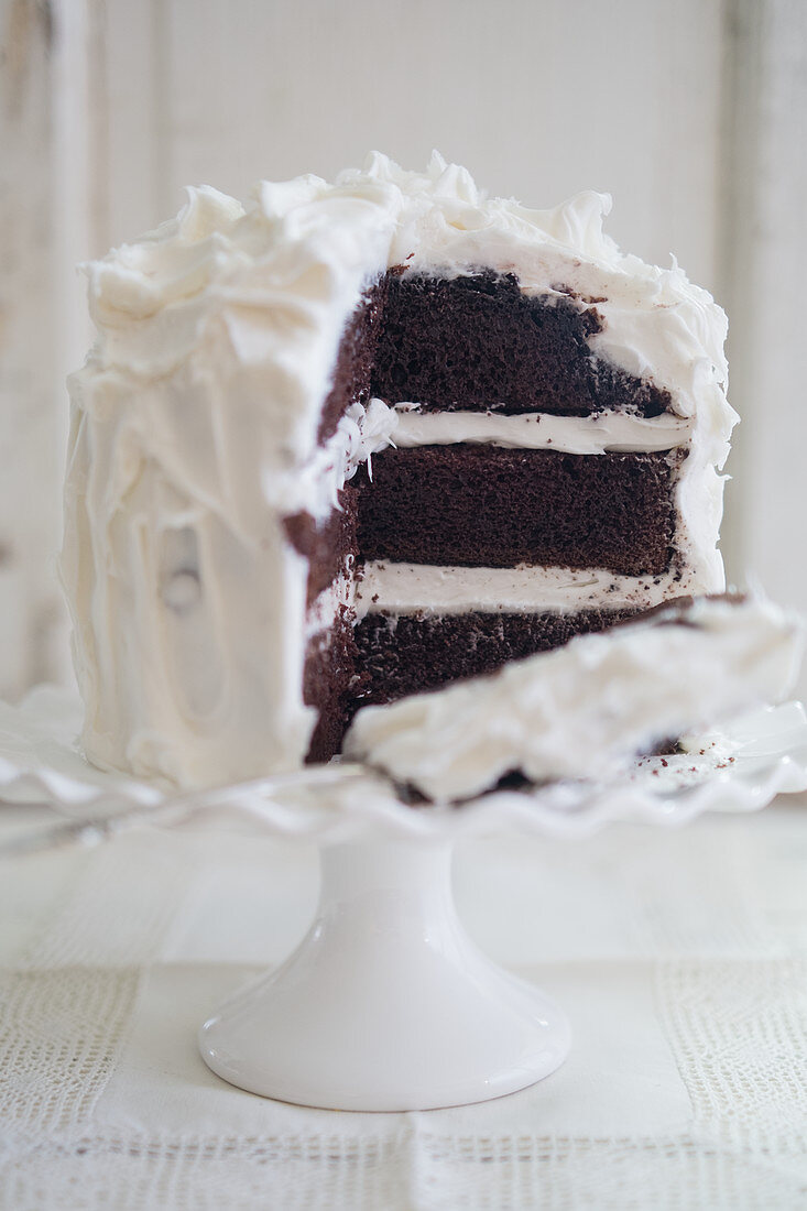 Devils Food Cake, angeschnitten (USA)