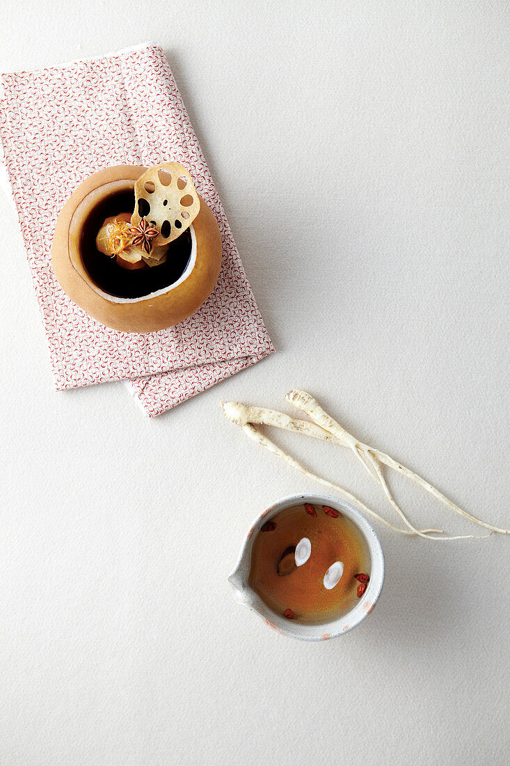 Lotus root tea (Korean Food)