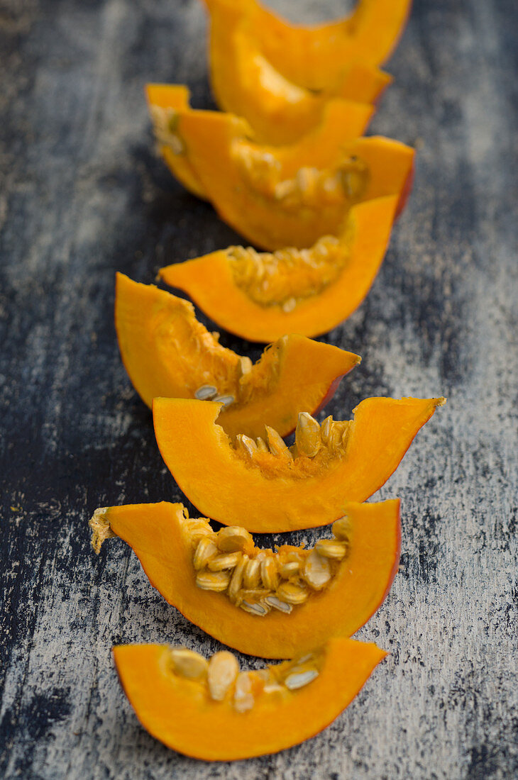 Pumpkin wedges