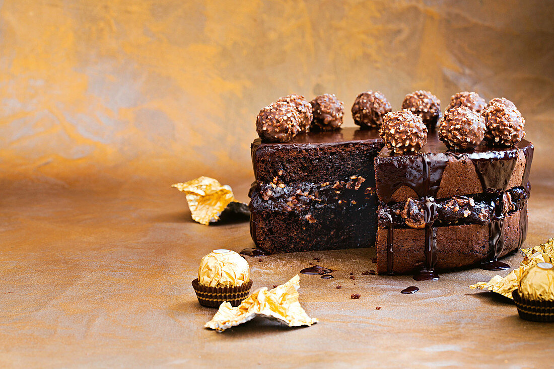 Chocolate and hazelnut cake