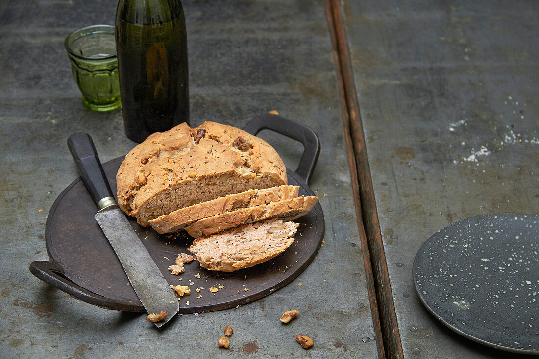 Walnut bread with chia seeds